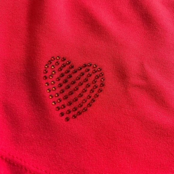 Brand new red dress with hearts - Picture 2 of 4